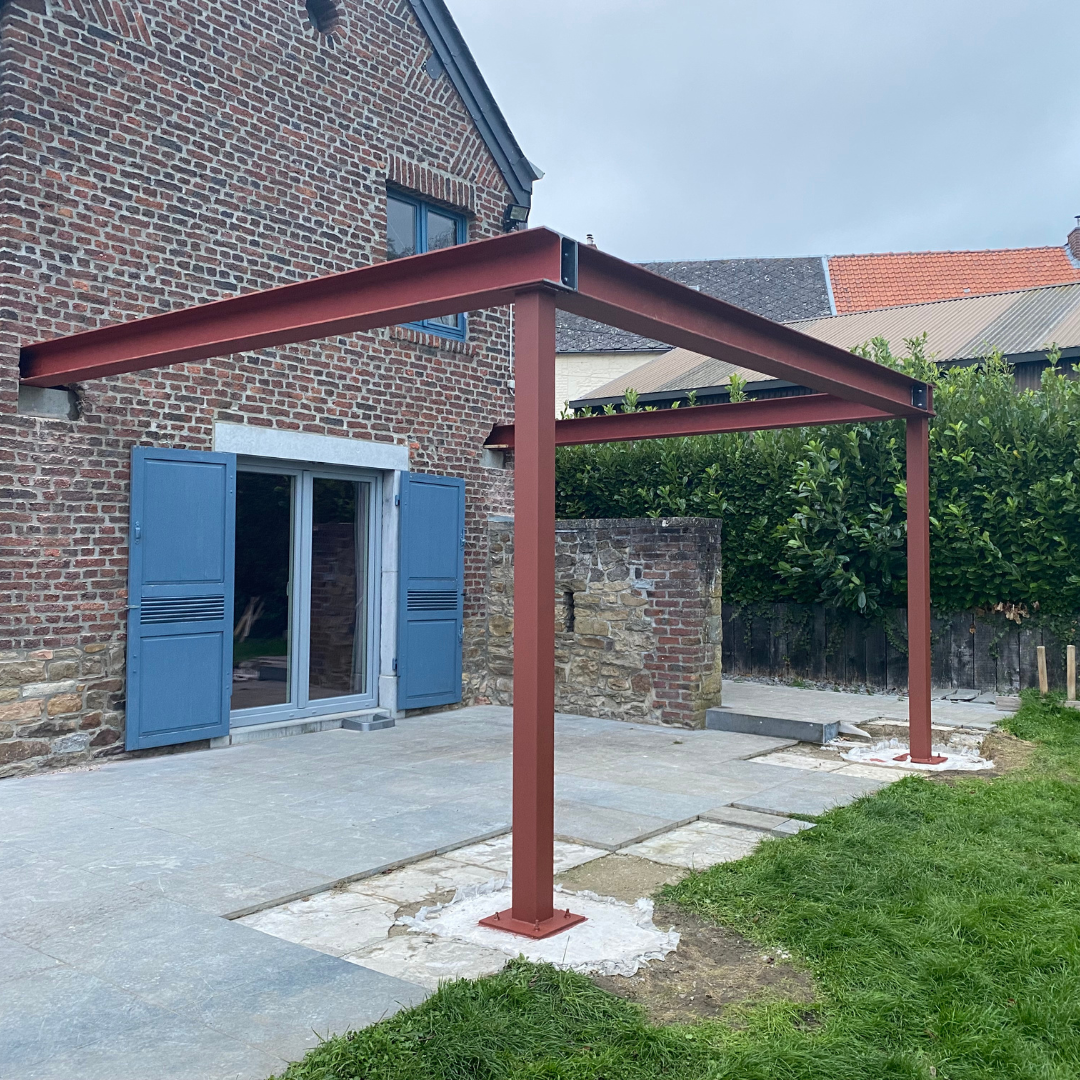 Structure métallique pour annexe - Ferronnerie - Arnaud Van Mosnenck