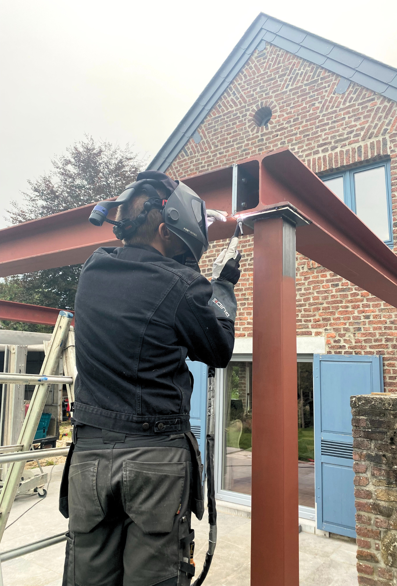 Structure métallique pour annexe - Ferronnerie - Arnaud Van Mosnenck